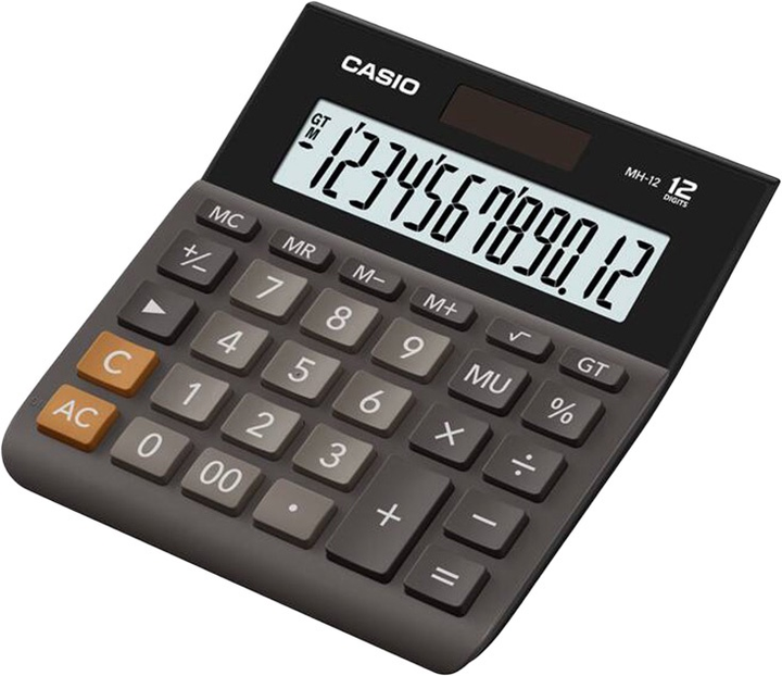 Калькулятор настільний Casio 12 розрядів Black (4971850091301) - зображення 1