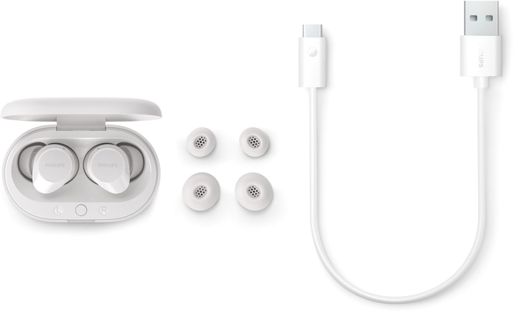 Навушники Philips TAT1209 BT 5.3, IPX4, SBC, Touch control White (4895229138063) - зображення 6