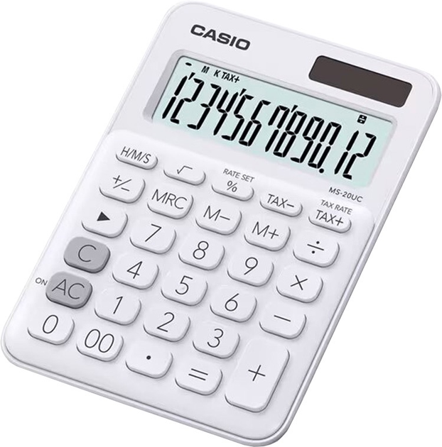 Kalkulator biurkowy Casio 12-cyfrowy White (4549526612794) - obraz 1