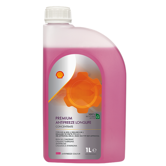 Антифриз Shell Premium Antifreeze LongLife 774 D-F (G12+) 1л. - Фото 1 Антифриз Shell Premium Antifreeze LongLife 774 D-F (G12+) 1л. - изображение 1