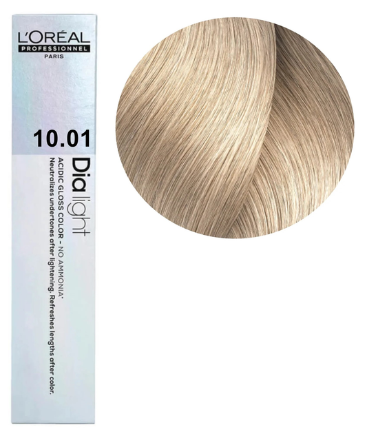 Farba do włosów L’Oreal Professionnel Paris Dia Light 10.01 bez amoniaku blond popielaty 50 ml (3474637003371) - obraz 2