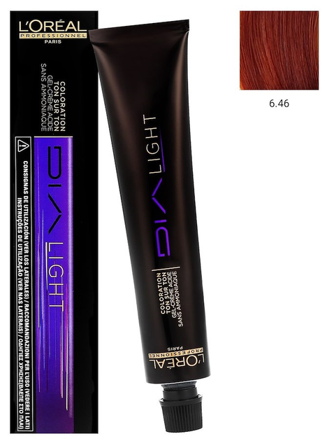 Фарба для волосся L’Oreal Professionnel Paris Dia Light 6.46 без аміаку 50 мл (3474637005191) - зображення 1