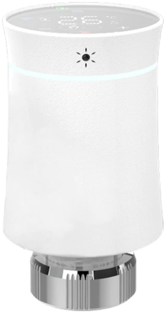 Inteligentna głowica termostatyczna Moes ZTRV-BY-100 Zigbee Tuya Biała (5902135154342) - obraz 1