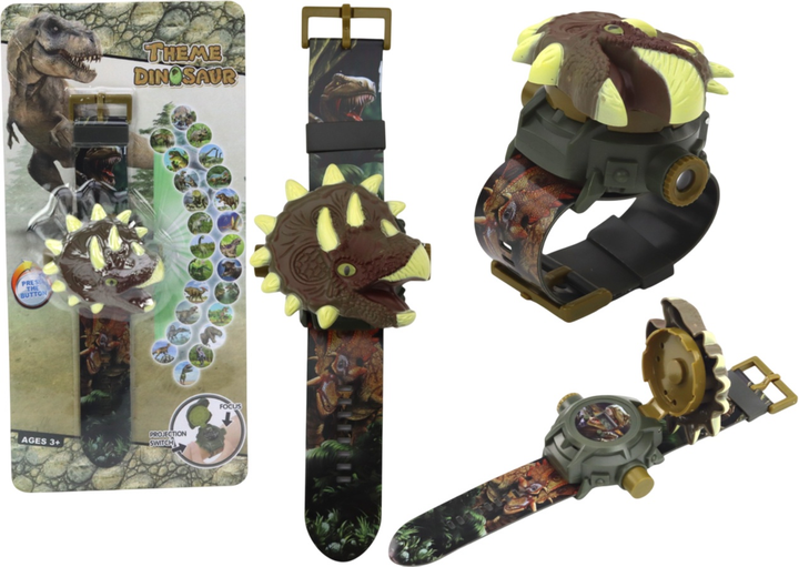 Zegarek na rękę dla dzieci Lean Toys Triceratops z projekcją 3D (5905991005186) - obraz 2