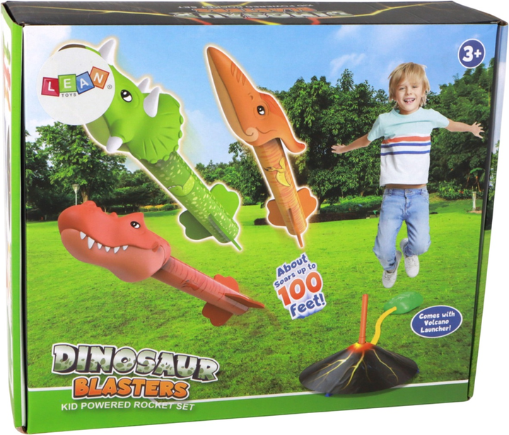 Набір дитячих іграшок Lean Toys Ракетниця з динозаврами "Вулкан" (5905884452592) - зображення 2