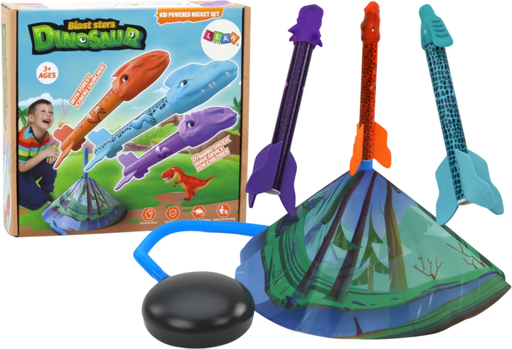 Набір дитячих іграшок Lean Toys Ракетниця з динозаврами "Ліс" (5905991011071) - зображення 1