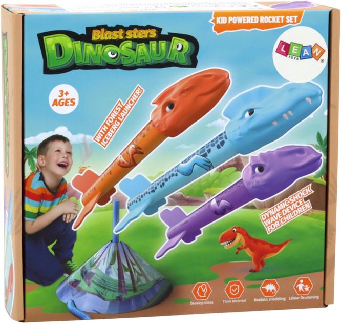 Набір дитячих іграшок Lean Toys Ракетниця з динозаврами "Ліс" (5905991011071) - зображення 2