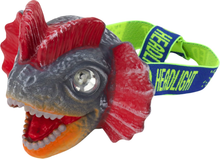 Latarka czołowa Lean Toys Dinosaur z regulowaną opaską (5905991006565) - obraz 4