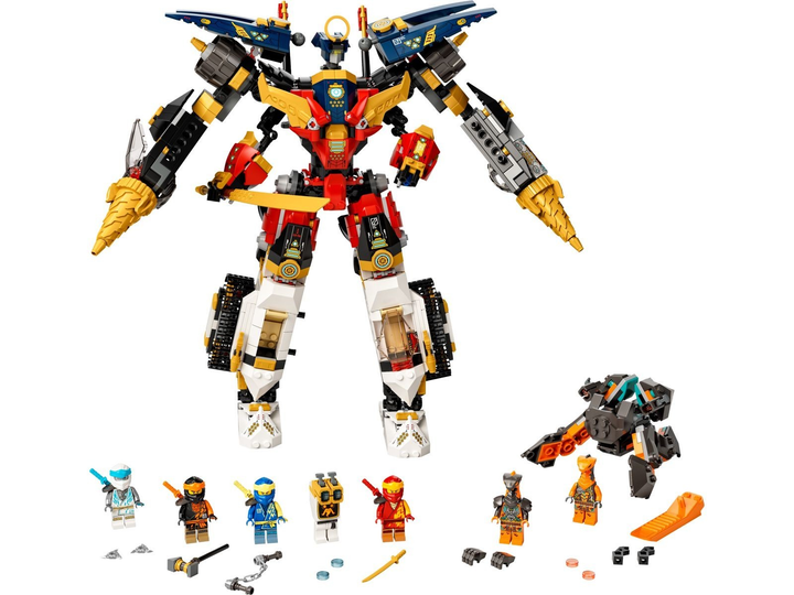 Конструктор Ультракомборобот ниндзя 1148 деталей Нинзяго Ninjago 61103 - изображение 11