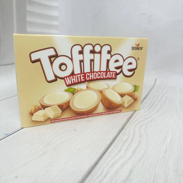 Цукерки Toffifee Білий шоколад 125 г - Фото 1 Цукерки Toffifee Білий шоколад 125 г - изображение 1