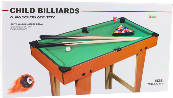 Більярдний стіл Lean Toys дерев'яний 69 x 36.5 x 58.5 см (5905991058021) - зображення 2