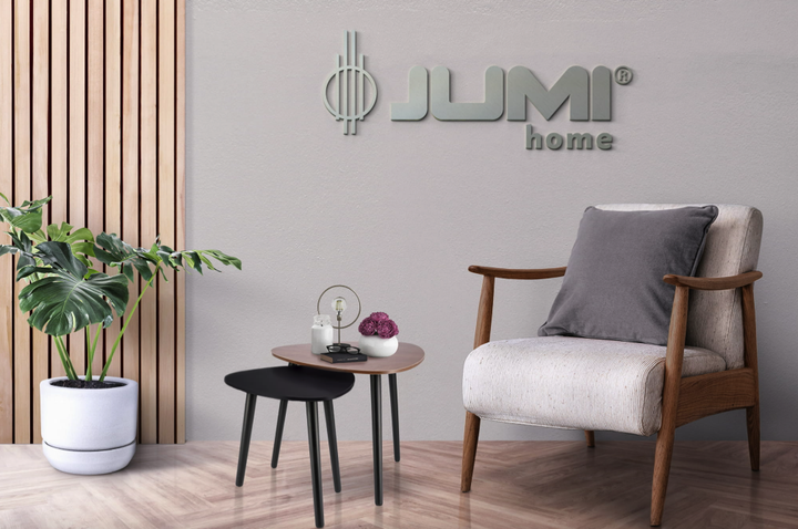 Комплект журнальних столиків Jumi Sinsey коричнево-чорний - зображення 3