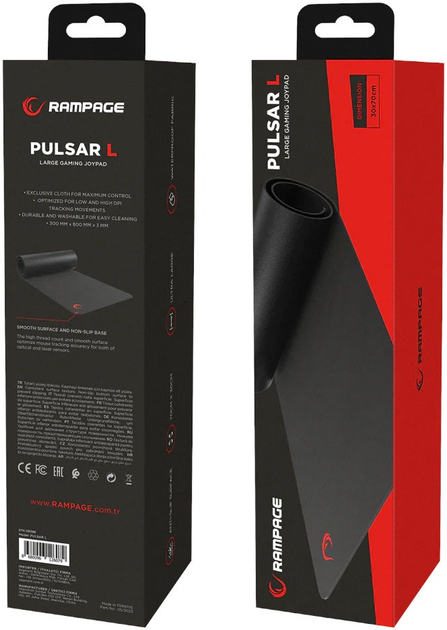 Podkładka gamingowa Rampage Pulsar L Speed Black (PULSAR-L) - obraz 6