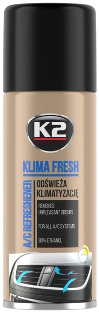 Środek do odświeżania klimatyzacji K2 KLIMA FRESH LEMON 150 (K20059) - obraz 1