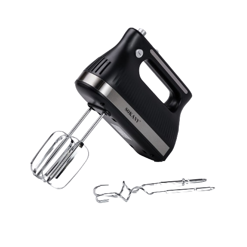 Миксер ручной Sokany SK-6632 300 Вт черный – кухонный блендер, электрический миксер для теста - изображение 9