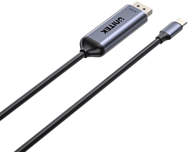 Кабель Unitek Bidirectional USB Type-C - DisplayPort 1.4 8K 60 Гц 1.5 м Black (V1423DGY01) - зображення 5