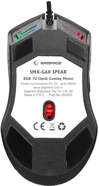 Mysz Rampage Spear V2 USB Black (SMX-G68) - obraz 6