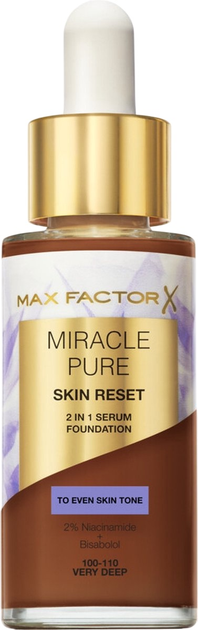 Podkład do twarzy Max Factor Miracle Pure Skin Reset 2 w 1 100-110 Very Deep 30 ml (3616305711724) - obraz 1