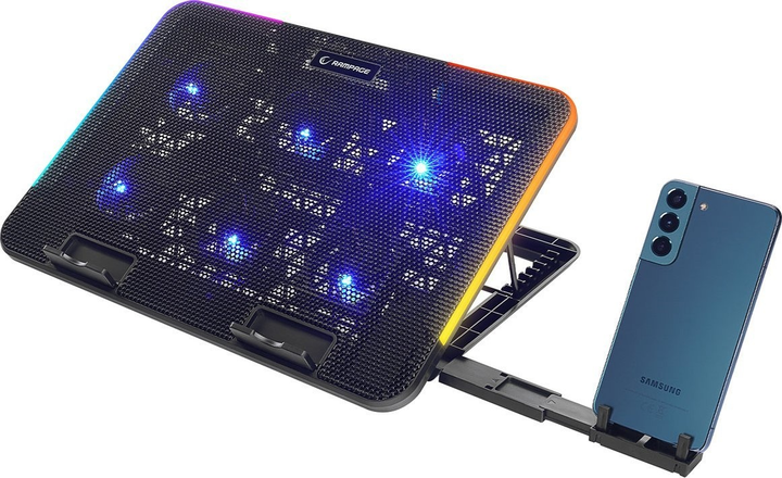 Підставка для ноутбука Rampage Sixpower R9 Black - зображення 1
