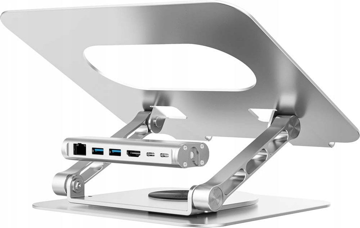 Podstawka pod laptopa Unitek Laptop Stand with Detachable USB-C Hub (D1109B01) - obraz 2