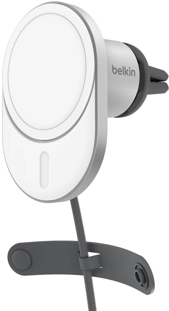 Автомобільний зарядний пристрій Belkin BoostCharge Pro Magnetic Qi2 15W Grey (WIC008BTGR-NCV2) - зображення 1