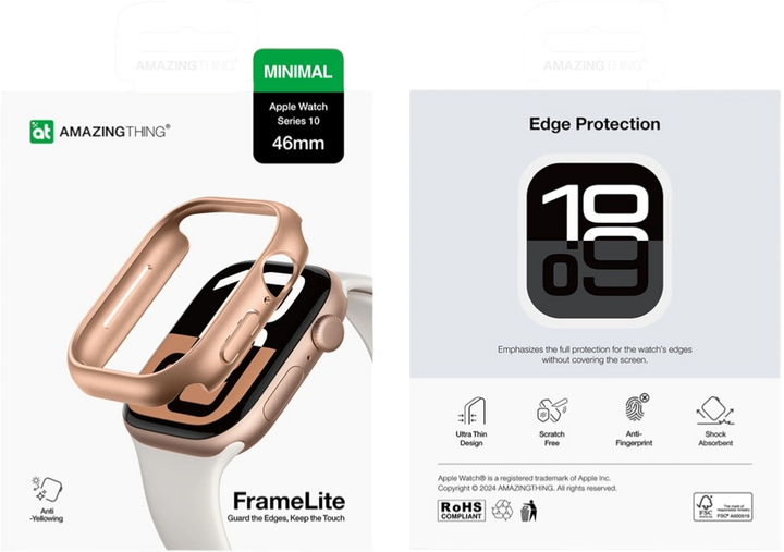 Etui AMAZINGthing Minimal Case do Apple Watch 46mm Pink (4896238001362) - obraz 8