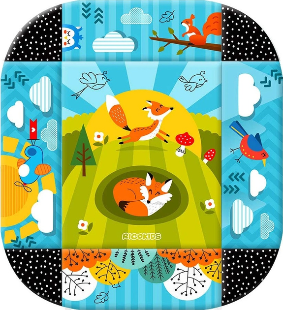 Mata interaktywna edukacyjna Ricokids Lisek 110 x 100 cm (5908220476320) - obraz 3