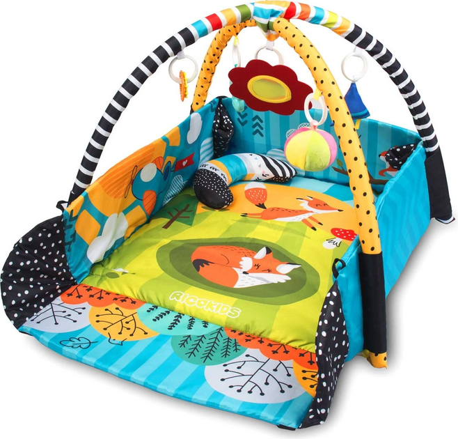 Mata interaktywna edukacyjna Ricokids Lisek 110 x 100 cm (5908220476320) - obraz 4
