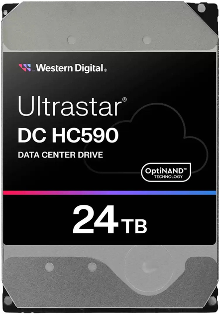 Dysk twardy Western Digital Ultrastar HC590 24TB 7200rpm 512MB 3.5" SATAIII (WUH722016CLE6L4) - obraz 1