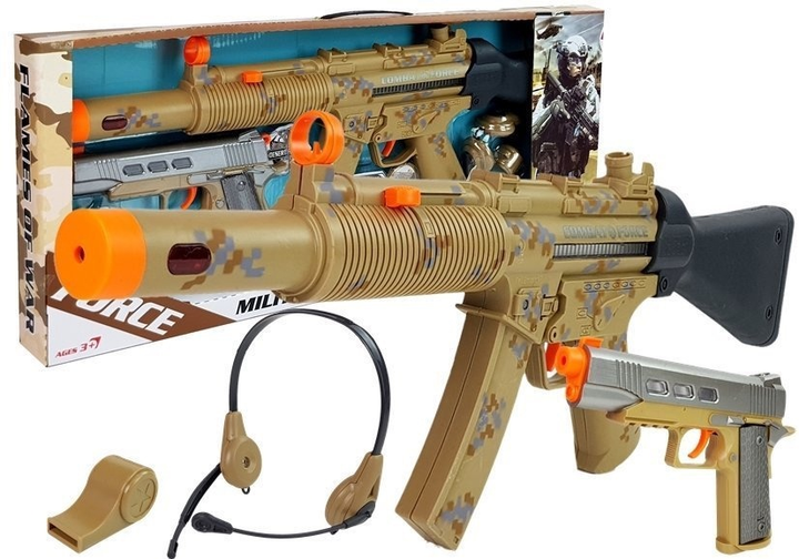 Військовий набір LEAN Toys Два пістолети з аксесуарами 7874 (5903802454659) - зображення 2