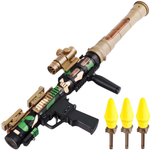 Zestaw wojskowy LEAN Toys Bazooka RPG z akcesoriami 24287 (5905991054337) - obraz 3