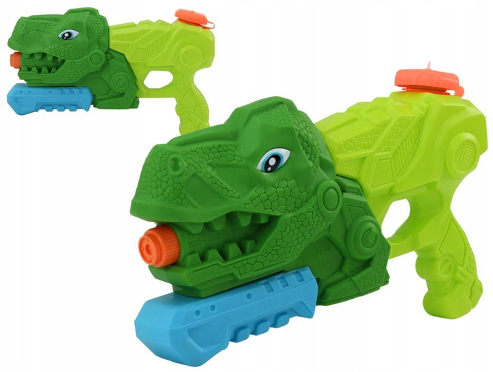 Водний пістолет LEAN Toys Динозавр Тиранозавр 1000 мл Зелений 17817 (5905991006671) - зображення 2