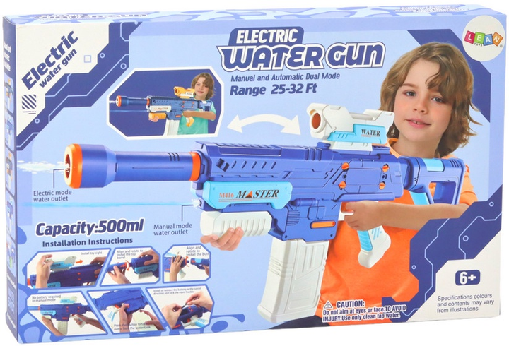 Водяний автомат LEAN Toys M416 500 мл Синій 17939 (5905991008156) - зображення 1