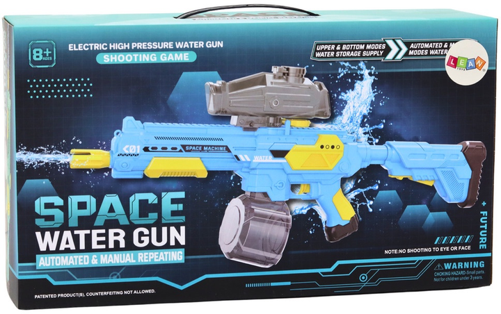 Karabin na wodę akumulatorowy LEAN Toys M416 Automat Niebieski 17615 (5905991004646) - obraz 1