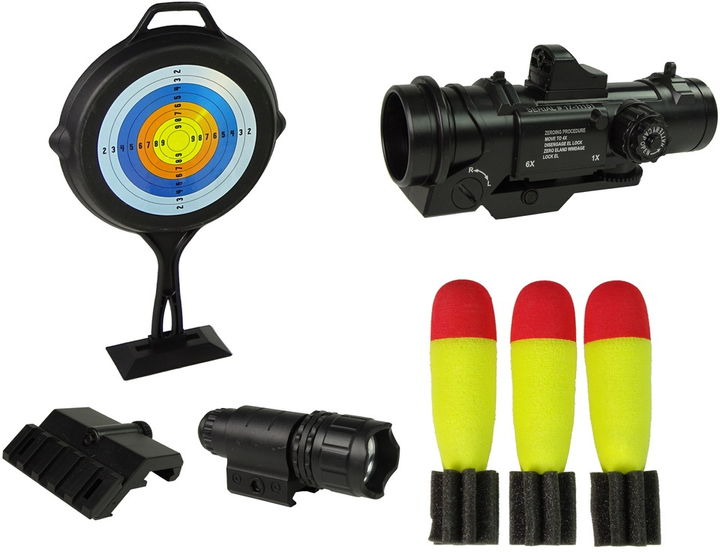 Karabin-granatnik LEAN Toys z rakietami Czarny 10050 (5904204759076) - obraz 5