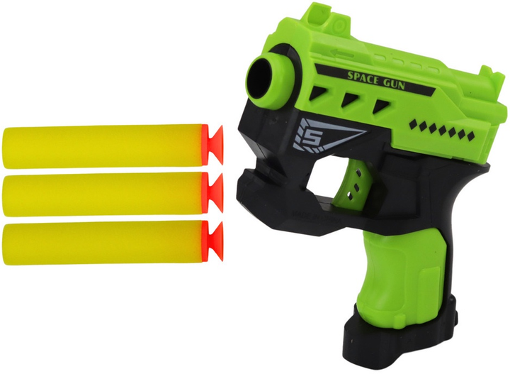 Mini pistolet LEAN Toys na strzałki piankowe z przyssawkami Zielony 19724 (5905991010999) - obraz 4