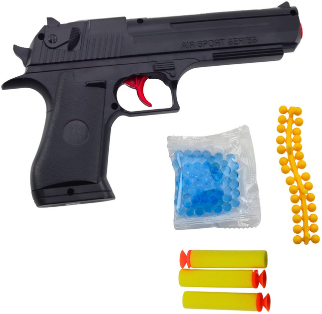 Pistolet sportowy LEAN Toys 338 na strzałki piankowe i kulki wodne 24821 (5905991058717) - obraz 3