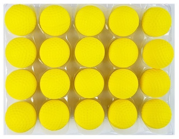Zestaw kulek do karabinu LEAN Toys 20 szt Żółty 6977 (5905884456095) - obraz 2