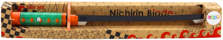 Miecz samurajski LEAN Toys Nichirin na baterie z dźwiękiem Zielony 11151 (5905991032212) - obraz 1