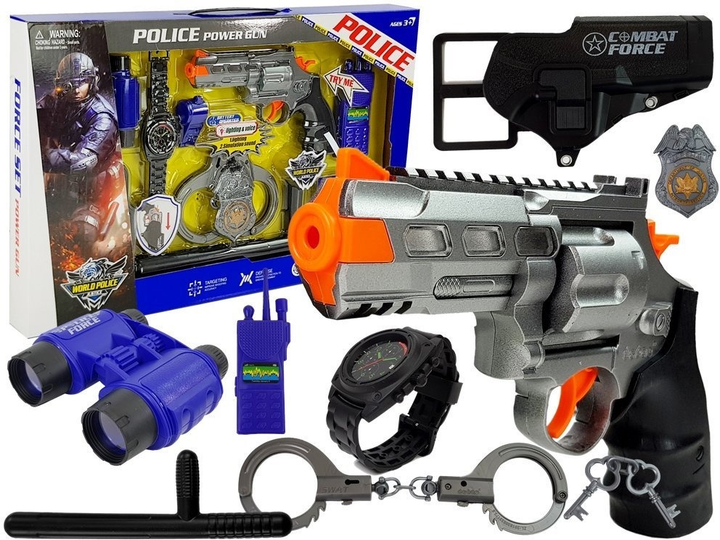 Zestaw policyjny LEAN Toys Police Power Gun 7864 (5903802454550) - obraz 2