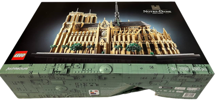 Набір Lego Architecture Нотр-Дам у Парижі 4383 деталі (21061) (955555911343406) - Уцінка - зображення 2