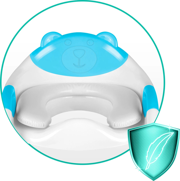 Накладка на сидіння туалету з драбинкою Ricokids Ведмедик 729200 Синя (5903890613822) - зображення 10