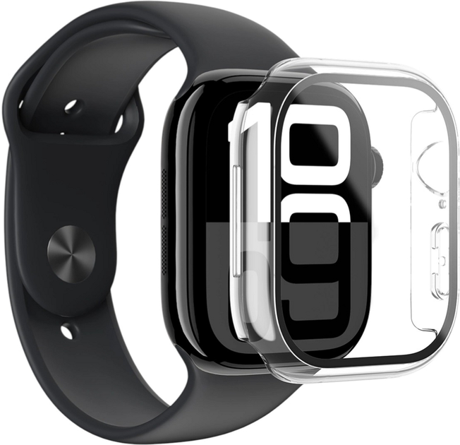 Чохол AMAZINGthing Radix Glass для Apple Watch 46mm із загартованим склом Transparent (4896238001386) - зображення 5
