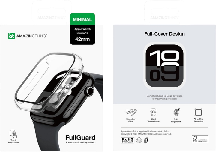 Etui AMAZINGthing Radix Glass do Apple Watch 42mm ze szklem hartowanym Transparent (4896238001393) - obraz 9