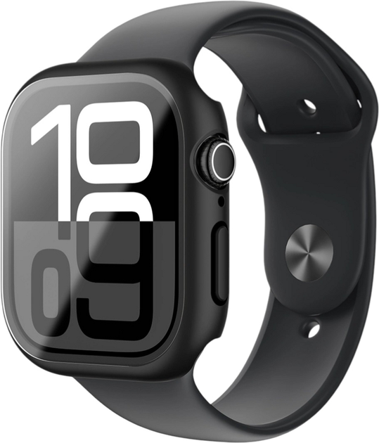 Etui AMAZINGthing Radix Glass do Apple Watch 42mm ze szklem hartowanym Black (4896238001416) - obraz 6