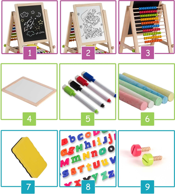 Магнітна таблиця для малювання Ricokids 780300 (5908220476559) - зображення 7