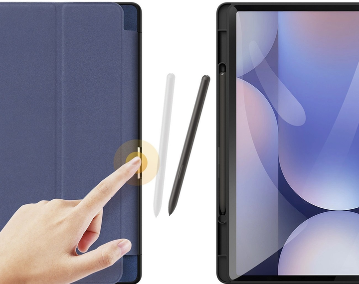 Etui DUX Ducis Domo na Samsung Galaxy Tab S10 Plus/S9 Plus/S9 FE Plus Blue (6934913000779) - obraz 8