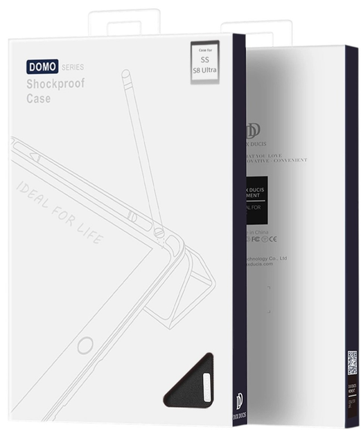 Обкладинка DUX Ducis Domo для Samsung Galaxy Tab S8/S9 Ultra з функцією Smart Sleep та підставки Black (6934913000793) - зображення 4
