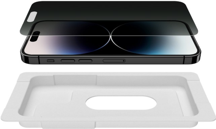 Захисне скло Belkin ScreenForce TemperedGlass Privacy Treated для Apple iPhone 16 Plus / 15 Plus / 14 Pro Max (OVA148ZZ) - зображення 4