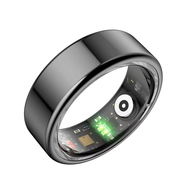 Смарт-кільце Smart Ring із Bluetooth підключенням до телефону - чорне розмір 9 - зображення 2